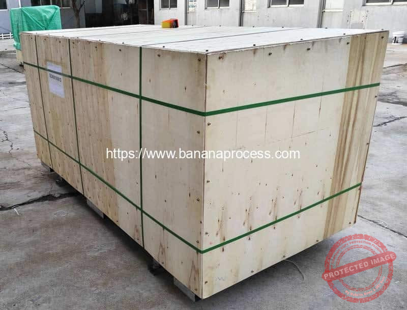 Double-Inlet-Feeding-Green-Banana-Peeling-Machine-Plywood-Package-for-Nigeria-Customer